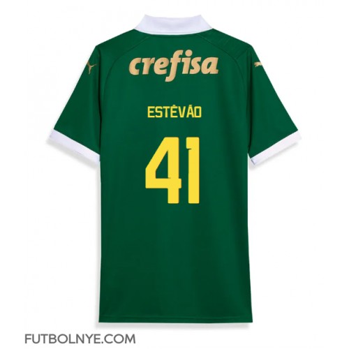 Camiseta Palmeiras Estevao Willian #41 Primera Equipación 2024-25 manga corta